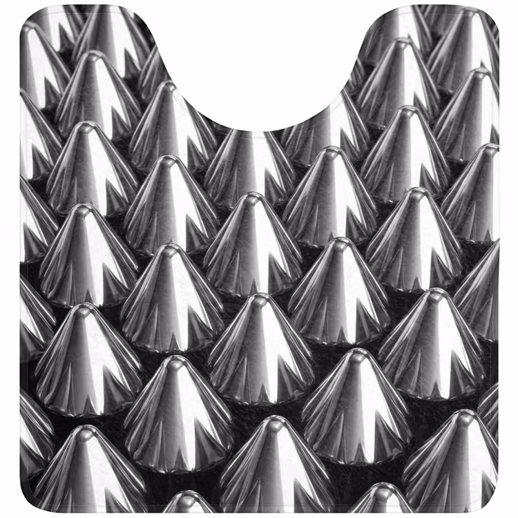 WC Mat - Metalen kegels - Patroon — 1