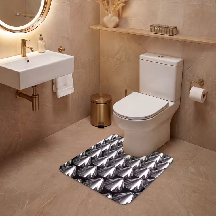 WC Mat - Metalen kegels - Patroon — 3