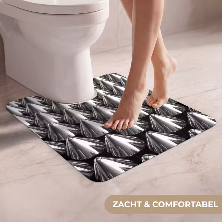 WC Mat - Metalen kegels - Patroon — 5