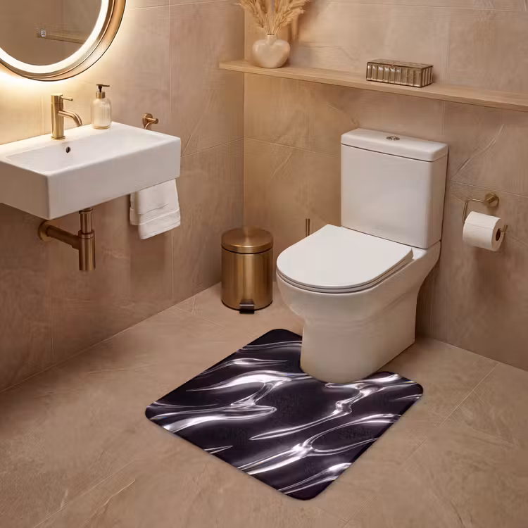 WC Mat - Glas - Vormen - Abstract — 3
