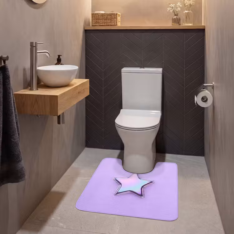 WC Mat - Ster - Holografisch - Modern — 2