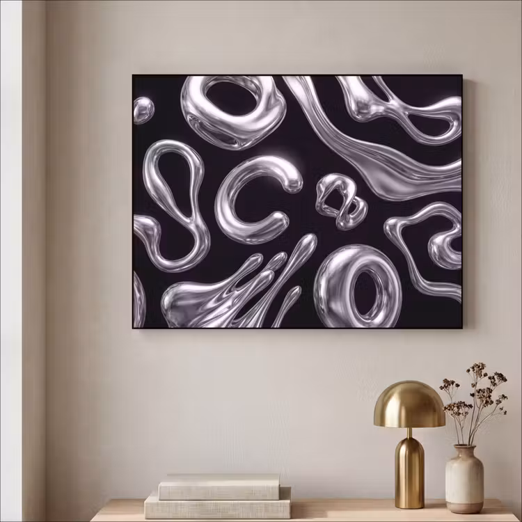 Art frame - Abstract - Vormen - Zilver — 5