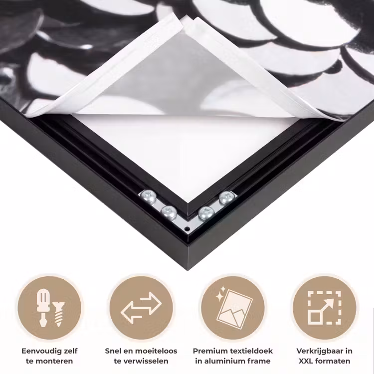 Art frame - Pailletten - Zilver - Patroon — 4