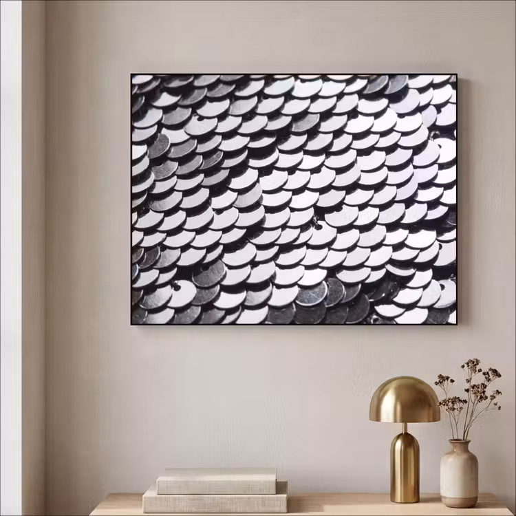 Art frame - Pailletten - Zilver - Patroon — 5