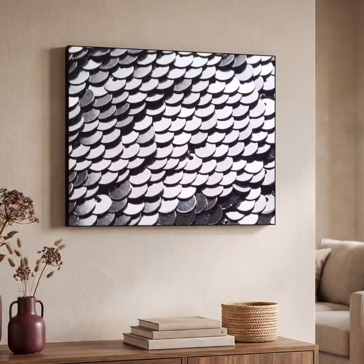 Art frame - Pailletten - Zilver - Patroon — 7