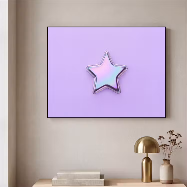 Art frame - Ster - Holografisch - Modern — 5