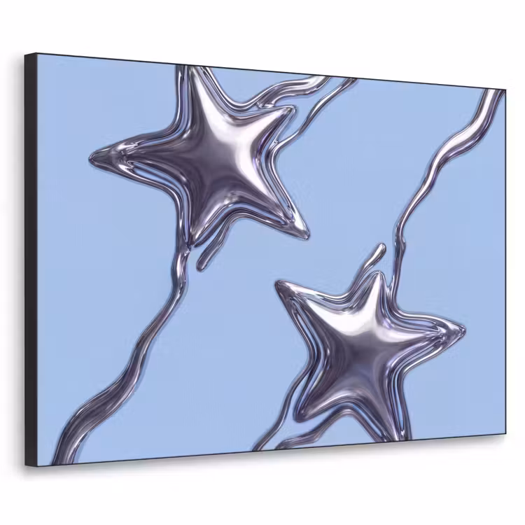 Art frame - Sterren - Vloeibaar - Zilver — 1