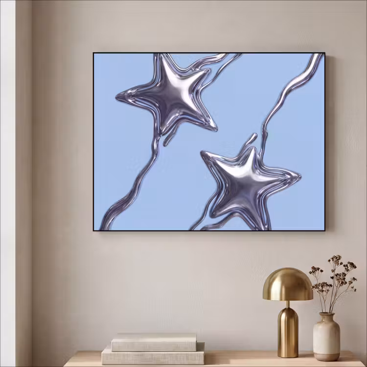Art frame - Sterren - Vloeibaar - Zilver — 5