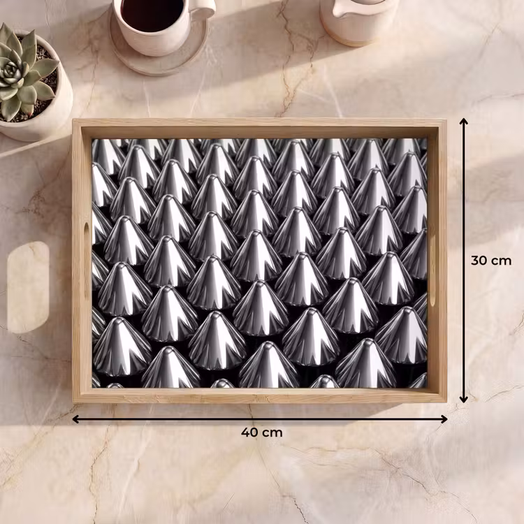 Dienblad - Metalen kegels - Patroon — 9