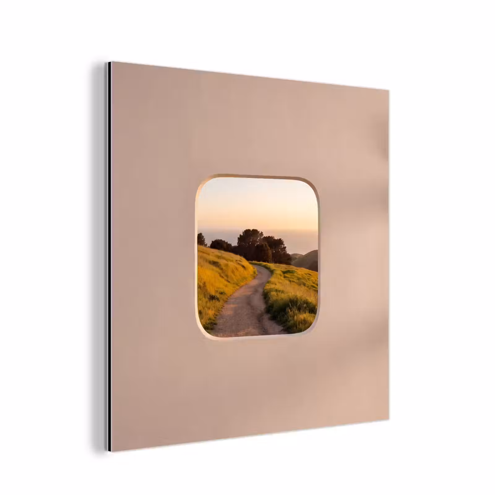 Aluminium schilderij - Uitzicht - Kust - Natuur — 1