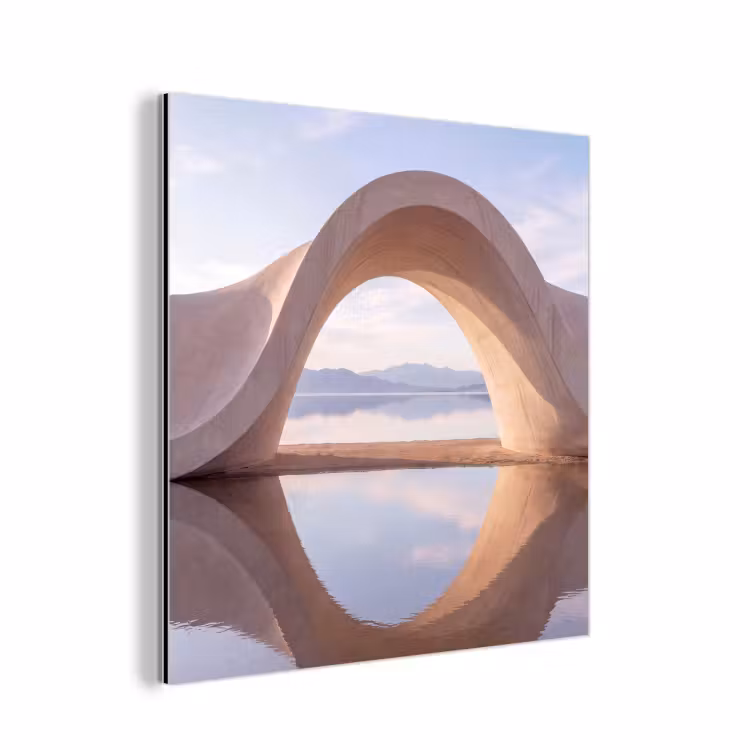 Aluminium schilderij - Boog - Water - Natuur — 1