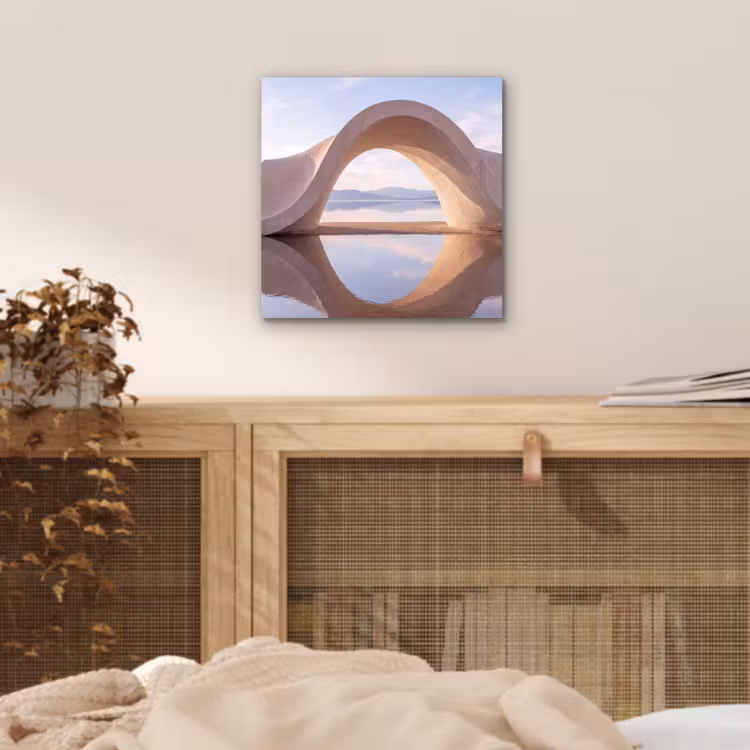 Aluminium schilderij - Boog - Water - Natuur — 4