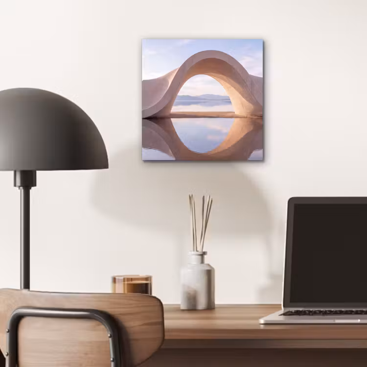 Aluminium schilderij - Boog - Water - Natuur — 6