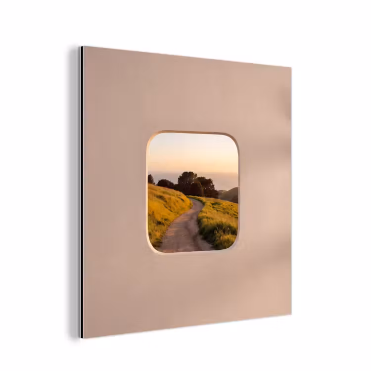 Aluminium schilderij - Uitzicht - Kust - Natuur — 1