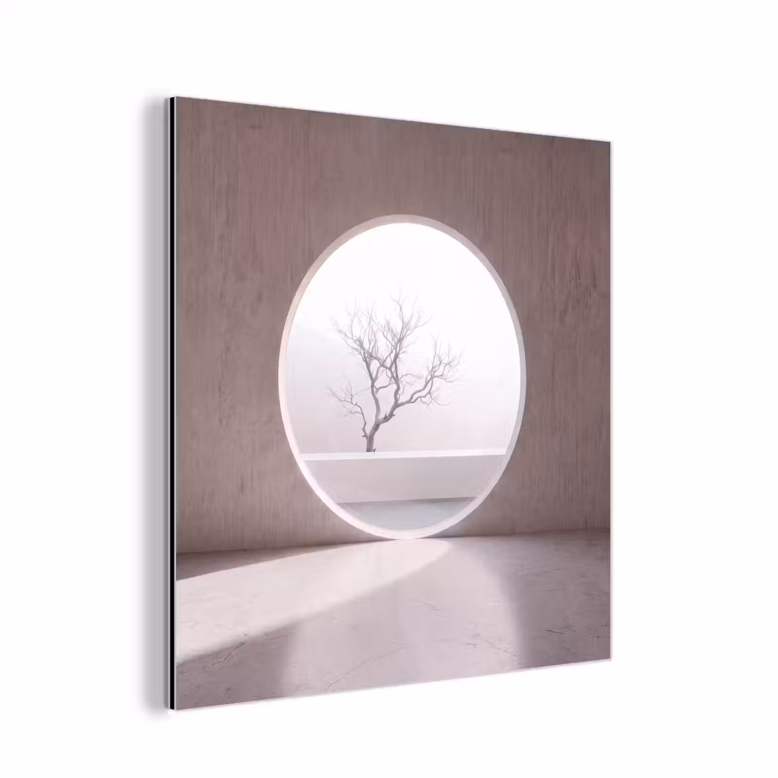Aluminium schilderij - Boom - Cirkel - Modern — 1
