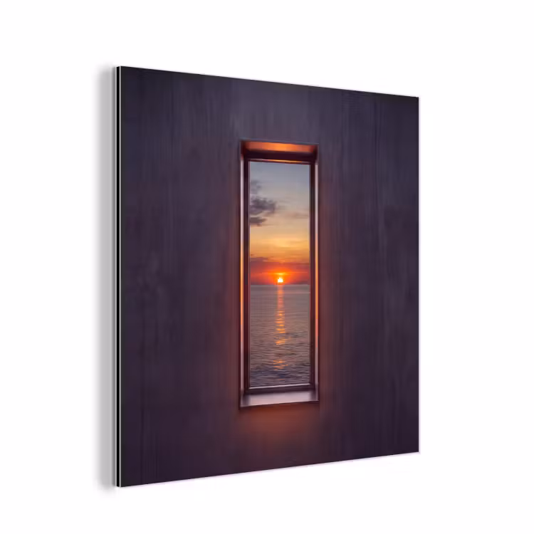 Aluminium schilderij - Zonsondergang - Zee - Natuur — 1