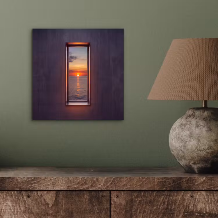 Aluminium schilderij - Zonsondergang - Zee - Natuur — 3