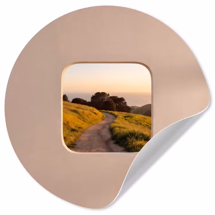 Behangcirkel - Uitzicht - Kust - Natuur — 1