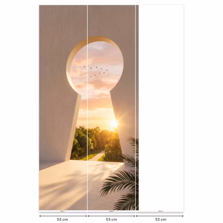 Behang - Sleutelgat - Natuur - Zon — 6