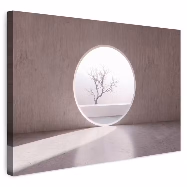 Buiten canvas - Boom - Cirkel - Modern — 1