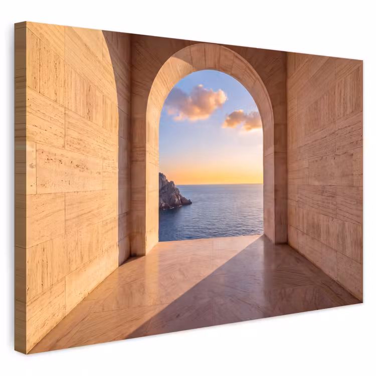 Buiten canvas - Zee - Landschap - Avond — 1
