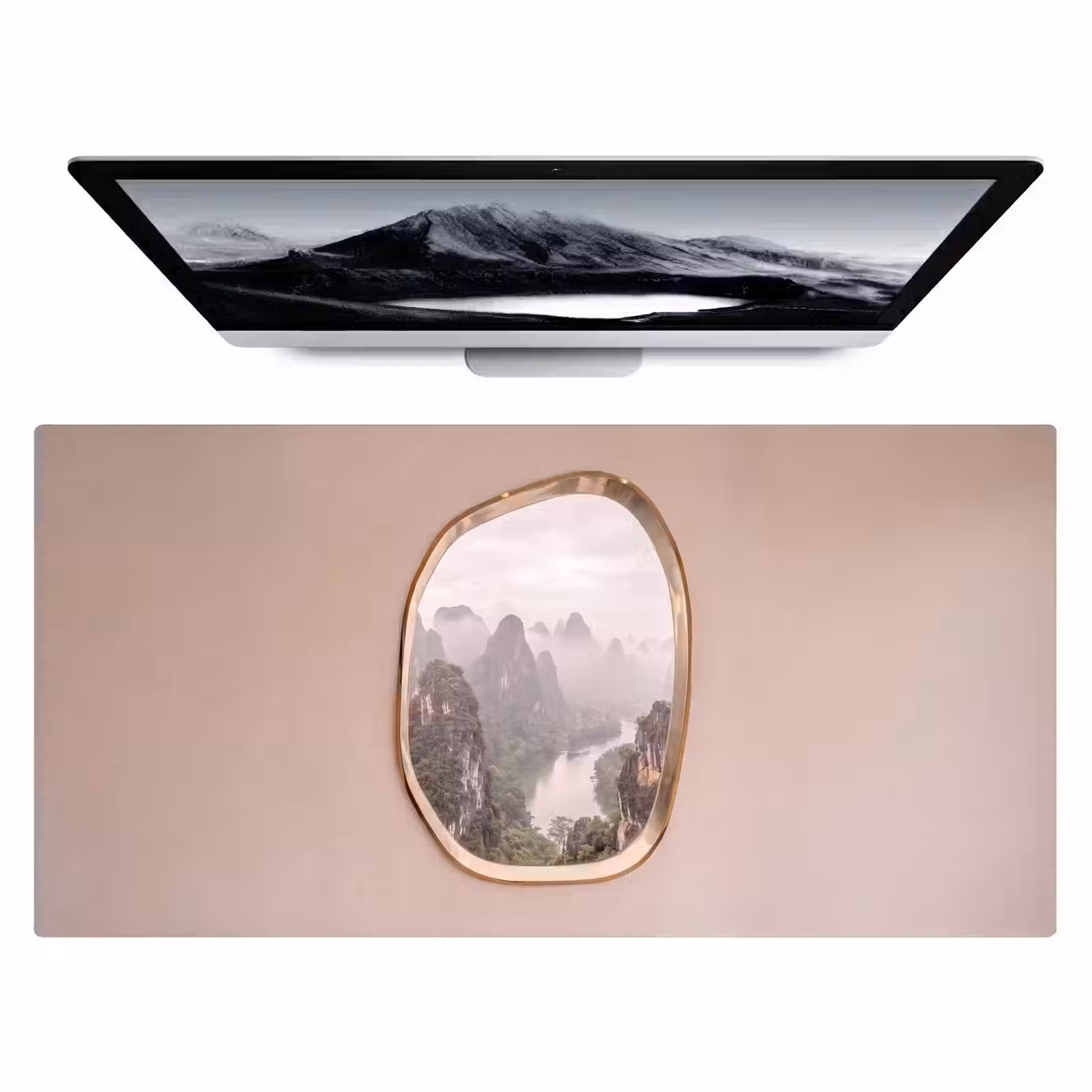 Bureau onderlegger - Bergen - Rivier - Natuur — 1