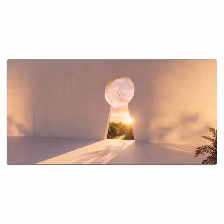 Bureau onderlegger - Sleutelgat - Natuur - Zon — 2