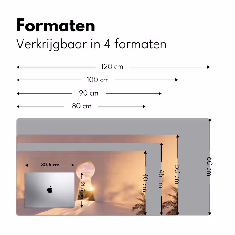 Bureau onderlegger - Sleutelgat - Natuur - Zon — 8