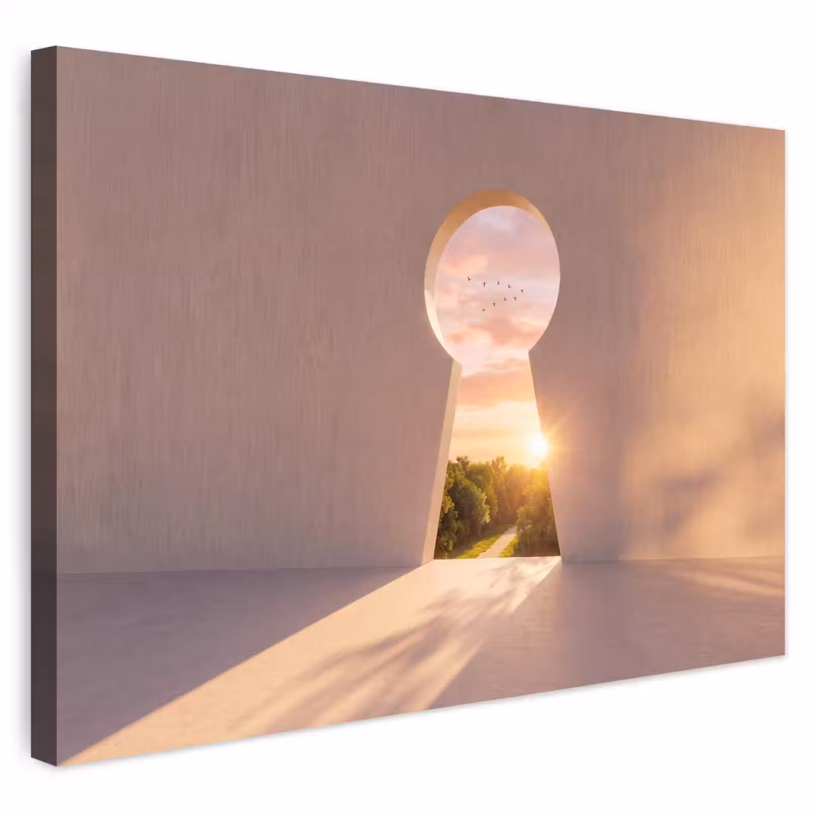 Buiten canvas - Sleutelgat - Natuur - Zon — 1