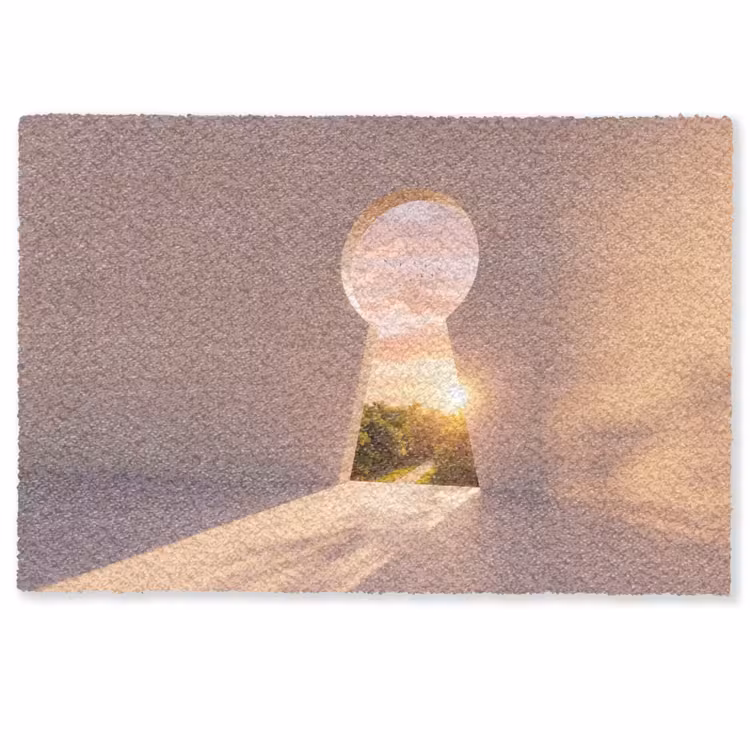 Deurmat - Sleutelgat - Natuur - Zon — 1