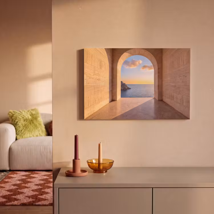 Canvas schilderij - Zee - Landschap - Avond — 1