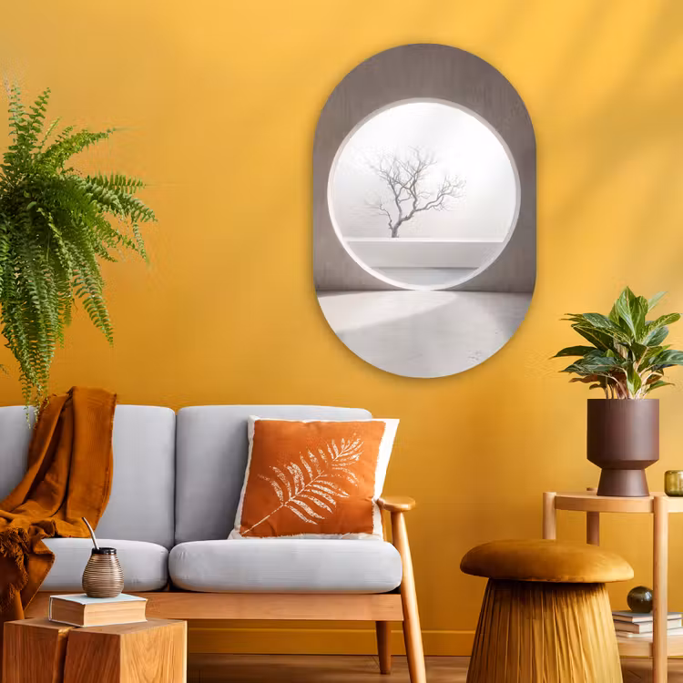 Muurovaal glas - Boom - Cirkel - Modern — 3