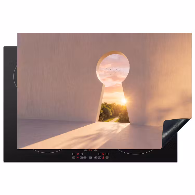 Inductiebeschermer - Sleutelgat - Natuur - Zon — 1