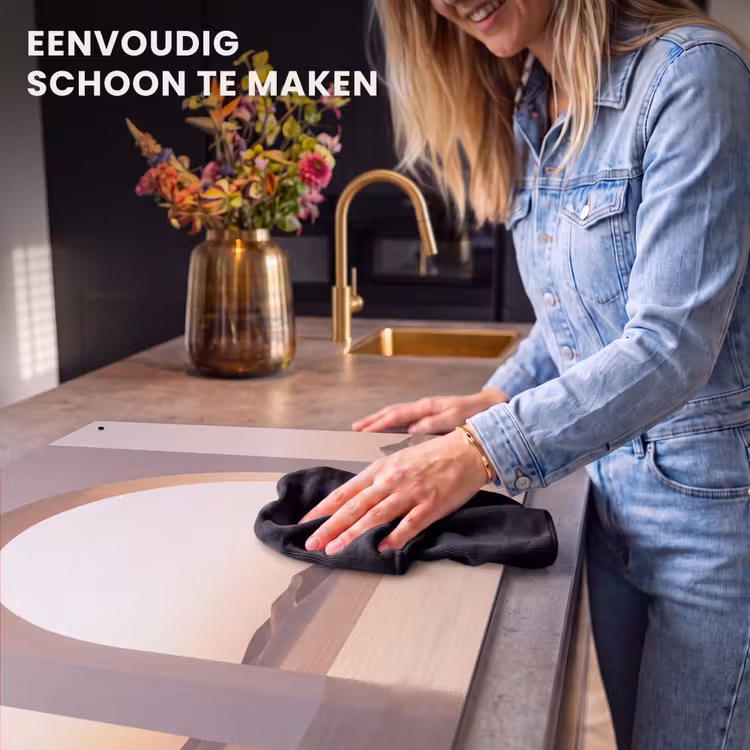 Inductiebeschermer & spatscherm (2in1) - Boog - woestijn - natuur — 5