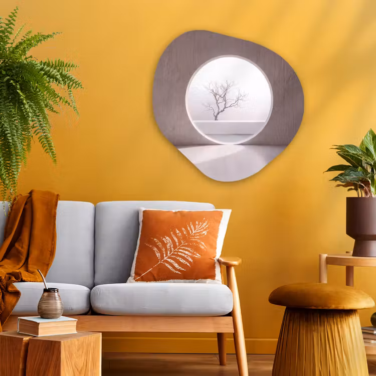 Organisch schilderij glas - Boom - Cirkel - Modern — 3