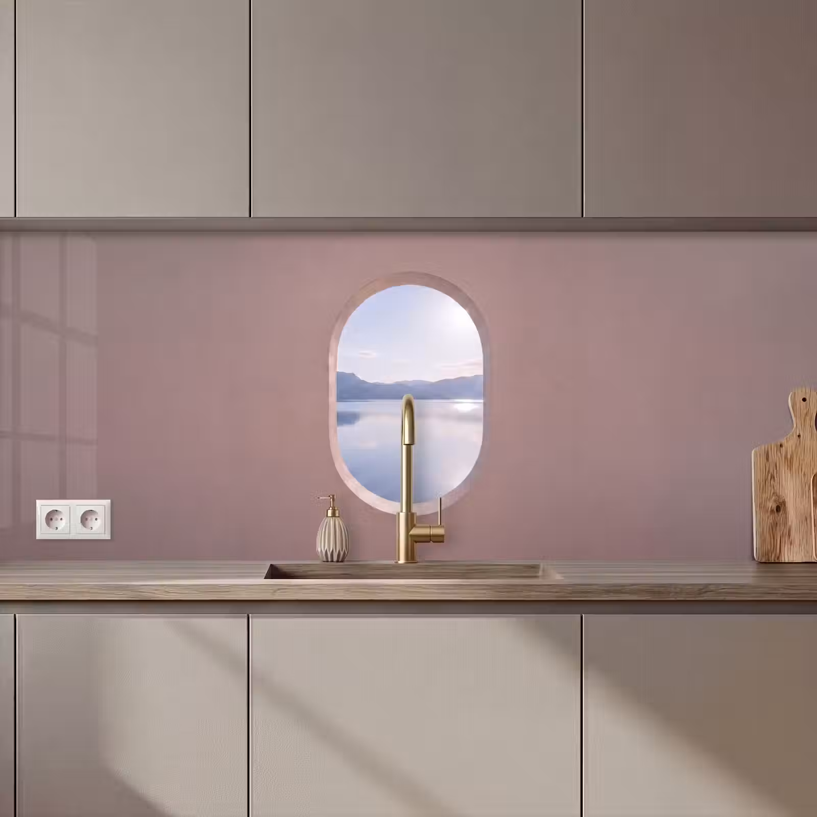 Keuken achterwand - Landschap - Water - Modern — 1