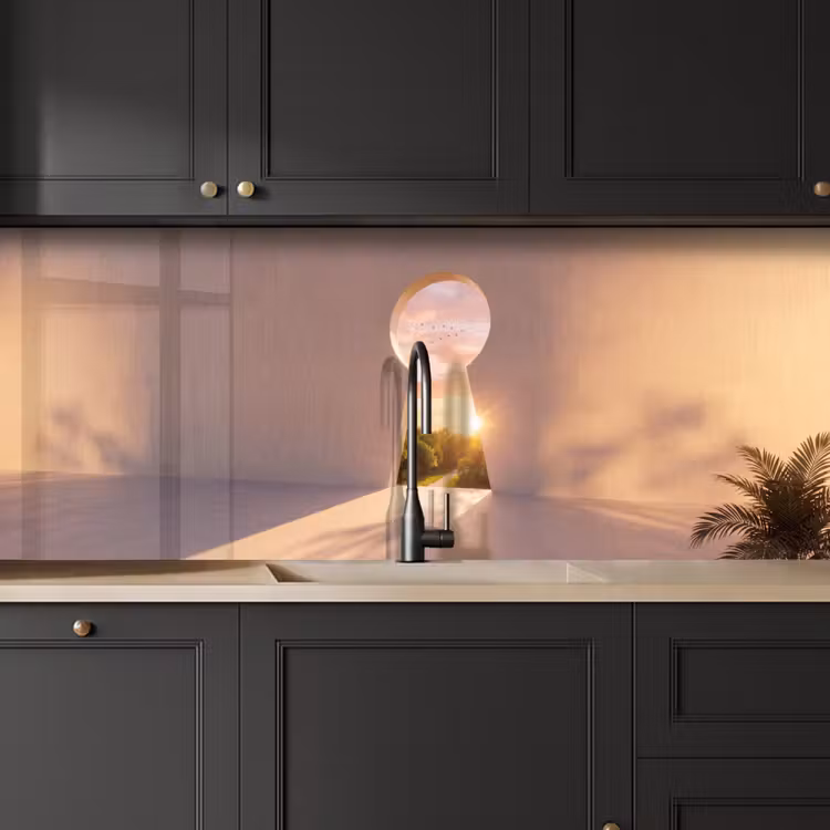 Keuken achterwand - Sleutelgat - Natuur - Zon — 6