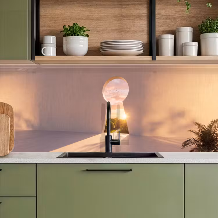 Keuken achterwand - Sleutelgat - Natuur - Zon — 8
