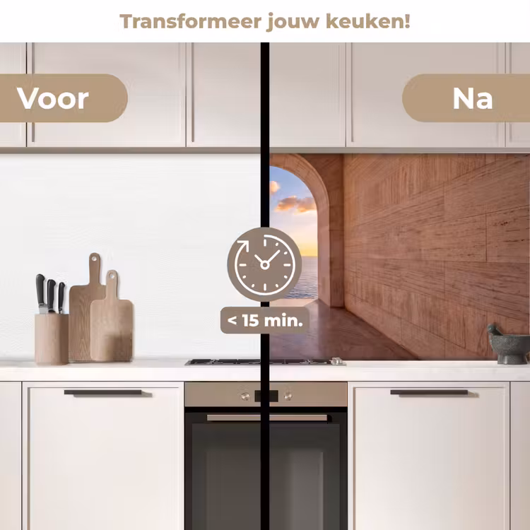 Keuken achterwand - Zee - Landschap - Avond — 3