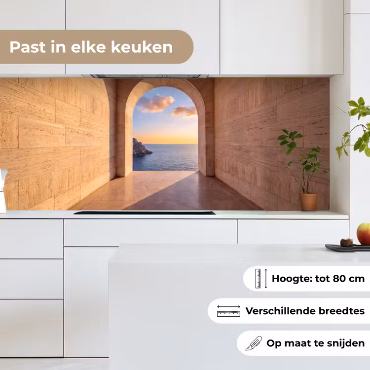 Keuken achterwand - Zee - Landschap - Avond — 7