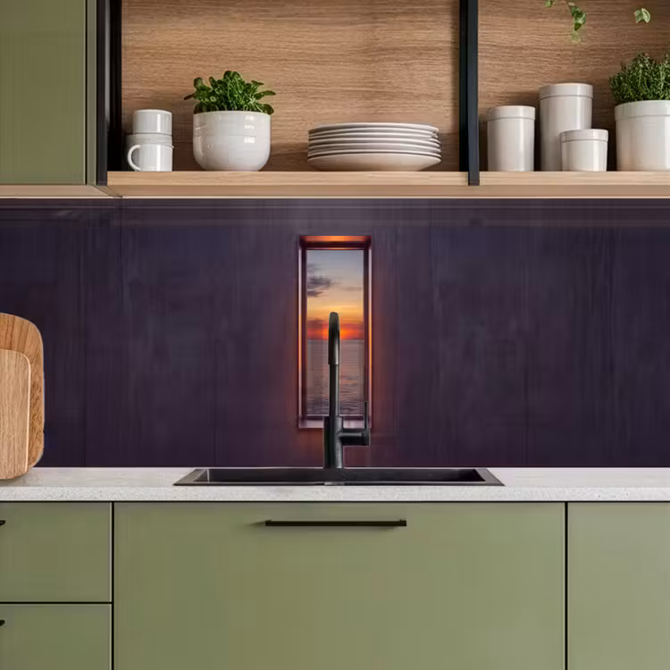 Keuken achterwand - Zonsondergang - Zee - Natuur — 8