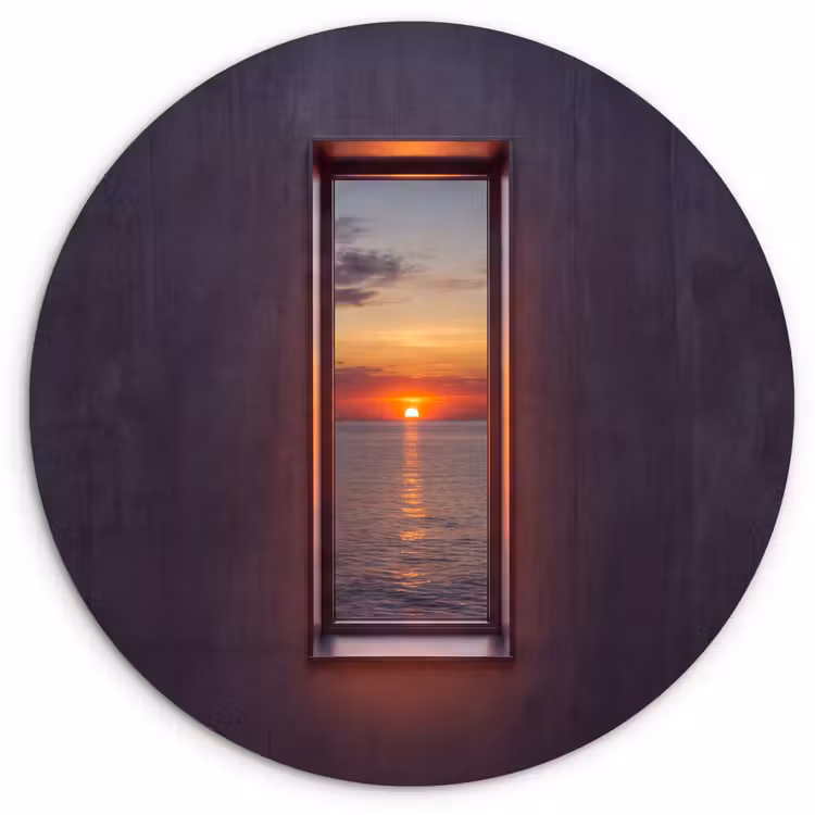 Muurcirkel - Zonsondergang - Zee - Natuur — 1