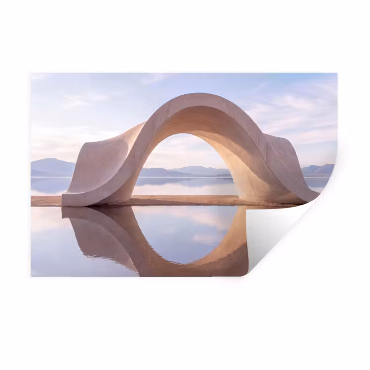 Muursticker - Boog - Water - Natuur — 1