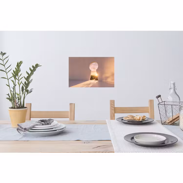 Muursticker - Sleutelgat - Natuur - Zon — 3