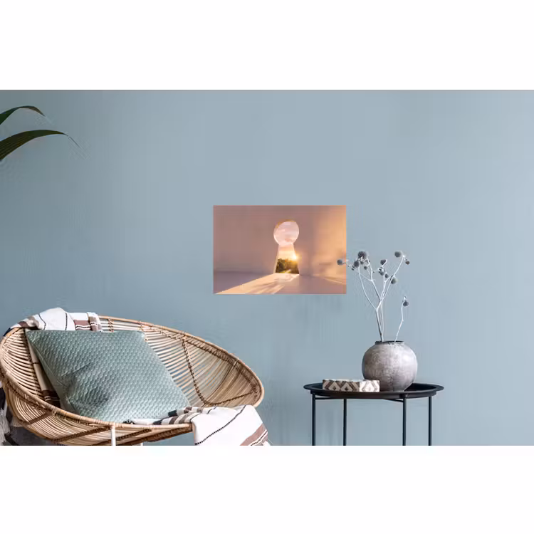 Muursticker - Sleutelgat - Natuur - Zon — 4