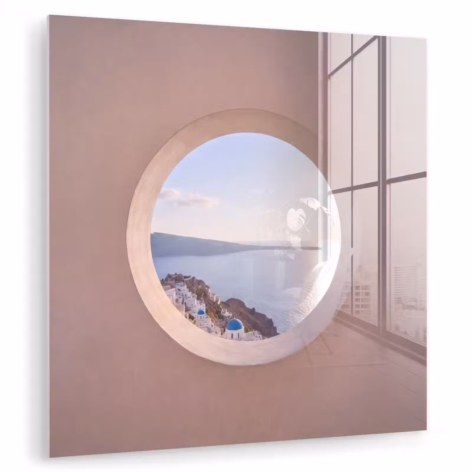 Glas schilderij - Uitzicht - Zee - Natuur — 1