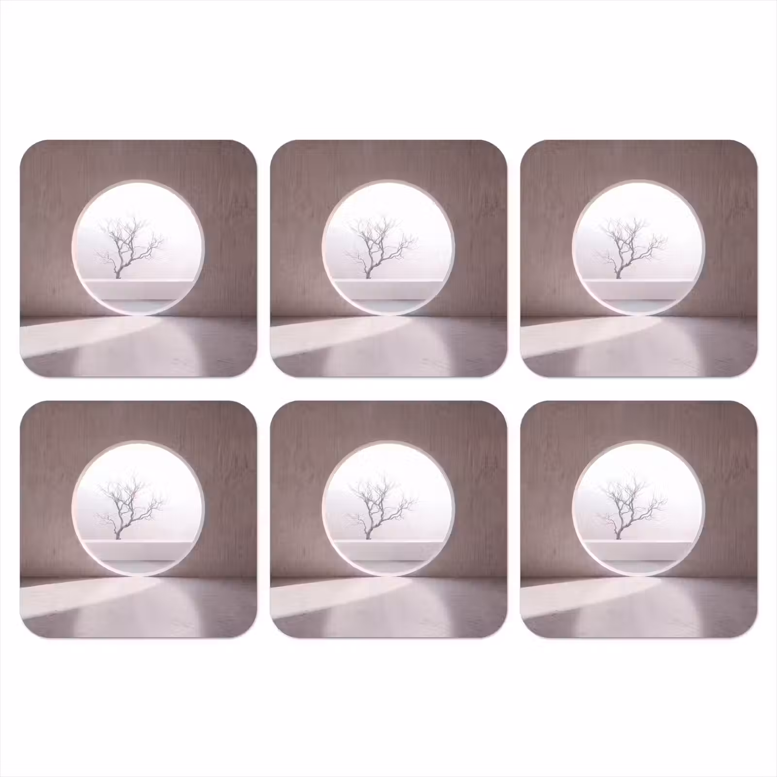 Onderzetter - Boom - Cirkel - Modern — 1