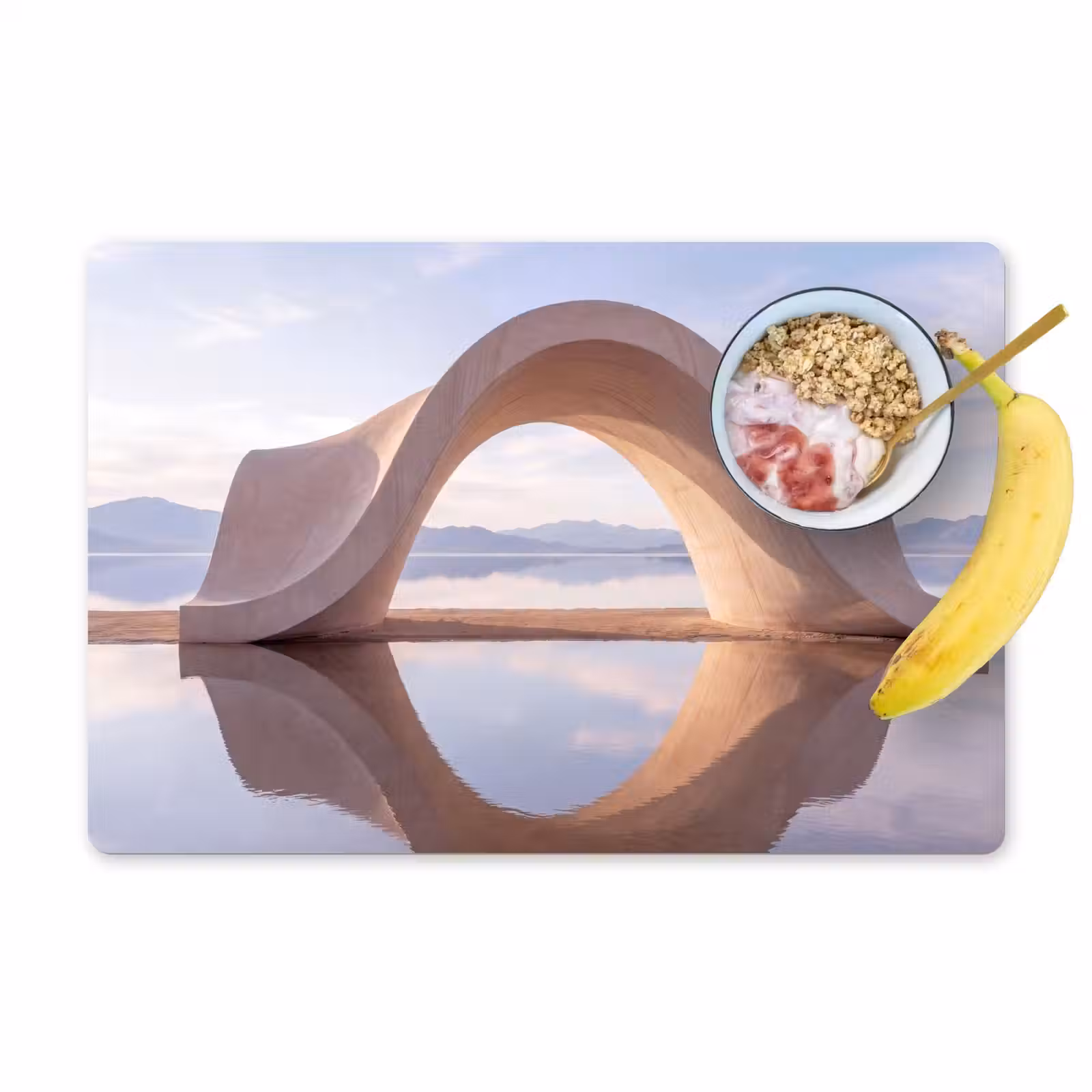 Placemat - 6 stuks - Boog - Water - Natuur — 1