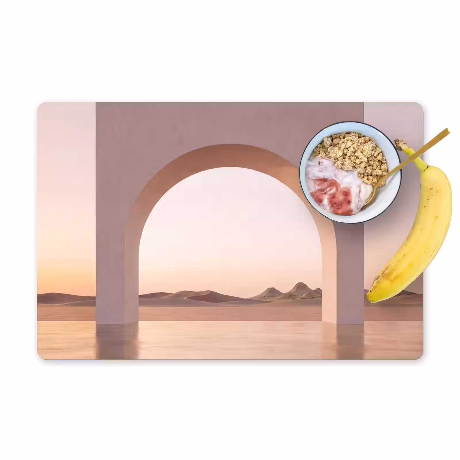 Placemat - 6 stuks - Boog - woestijn - natuur — 1