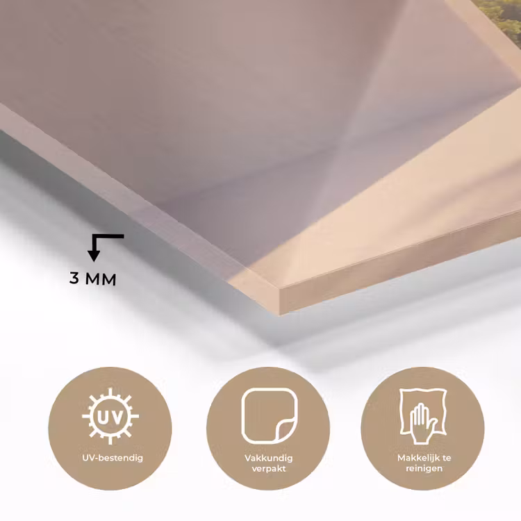Glas schilderij - Sleutelgat - Natuur - Zon — 3